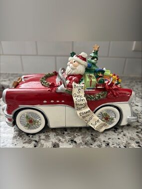 Fitz and Floyd Holiday Santa Truck Figurine